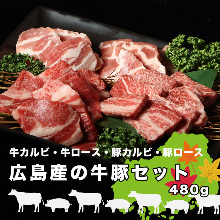 広島産【みのり牛】【もみじ豚】の牛豚セット　各120g480gパック